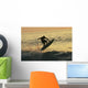 Hawaii, Big Island, Kona, Surfer At Sunset Wall Mural