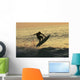 Hawaii, Big Island, Kona, Surfer At Sunset Wall Mural