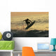 Hawaii, Big Island, Kona, Surfer At Sunset Wall Mural