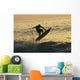 Hawaii, Big Island, Kona, Surfer At Sunset Wall Mural