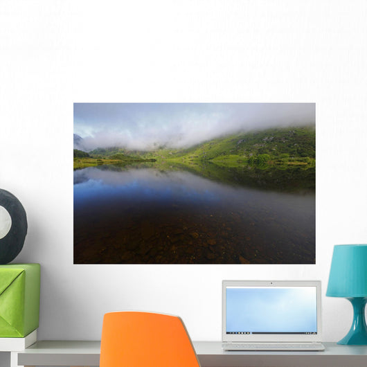 Morning Mist Over Gougane Barra Lake In West Cork Wall Mural