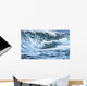 Beautiful Textures Surface Of A Shorebreak Wave About To Crash Wall Mural