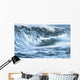 Beautiful Textures Surface Of A Shorebreak Wave About To Crash Wall Mural