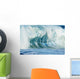 Beautiful Textures Surface Of A Shorebreak Wave About To Crash Wall Mural