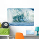 Beautiful Textures Surface Of A Shorebreak Wave About To Crash Wall Mural