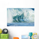 Beautiful Textures Surface Of A Shorebreak Wave About To Crash Wall Mural