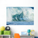 Beautiful Textures Surface Of A Shorebreak Wave About To Crash Wall Mural