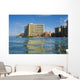 Sheraton Waikiki And Royal Hawaiian Hotel seen from Pacific ocean Wall Mural