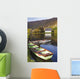 St Finbarre's Oratory And Rowing Boats On Shore Of Gougane Barra Lake Wall Mural