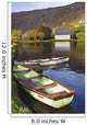 St Finbarre's Oratory And Rowing Boats On Shore Of Gougane Barra Lake Wall Mural