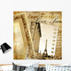 parisian vintage photoalbum Wall Mural
