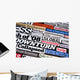 Economic Headlines Wall Mural