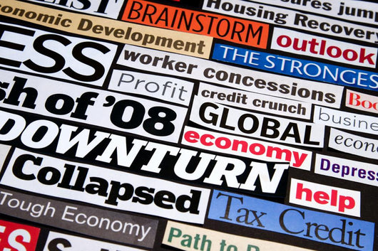 Economic Headlines Wall Mural