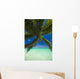 Palm tree over Pacific ocean with Mokulua island in background Wall Mural