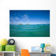 USA, Hawaii, Oahu, Pacific ocean with Mokulua island in background Wall Mural