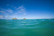 USA, Hawaii, Oahu, Pacific ocean with Mokulua island in background Wall Mural