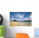 Hawaii, Oahu, View From Beach On Mokulua Islands Towards Waimanalo Wall Mural