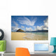 Hawaii, Oahu, View From Beach On Mokulua Islands Towards Waimanalo Wall Mural