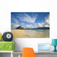 Hawaii, Oahu, View From Beach On Mokulua Islands Towards Waimanalo Wall Mural