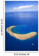 Hawaii, Maui, Molokini Crater, Aerial View Wall Mural