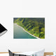 USA, Hawaii, Aerial view of road to Hana Wall Mural