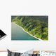 USA, Hawaii, Aerial view of road to Hana Wall Mural