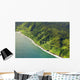 USA, Hawaii, Aerial view of road to Hana Wall Mural