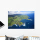 USA, Hawaii, Maui, Aerial view of town Wall Mural