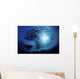 Ecuador, Diver and schooling Black Striped Salema Wall Mural