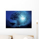 Ecuador, Diver and schooling Black Striped Salema Wall Mural