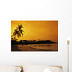 Indonesia, Bintan Island Resort, Beach At Sunset Wall Mural