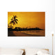 Indonesia, Bintan Island Resort, Beach At Sunset Wall Mural