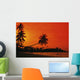 Indonesia, Bintan Island Resort, Beach At Sunset Wall Mural