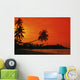 Indonesia, Bintan Island Resort, Beach At Sunset Wall Mural