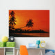 Indonesia, Bintan Island Resort, Beach At Sunset Wall Mural