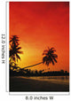 Indonesia, Tourist resort and beach at sunset Wall Mural