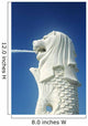 Close up of famous Merlion Fountain Wall Mural