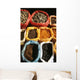 China, Lake Erhai Near Dali, Local Market At Wase, Dried Spices Wall Mural