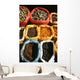 China, Lake Erhai Near Dali, Local Market At Wase, Dried Spices Wall Mural