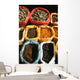 China, Lake Erhai Near Dali, Local Market At Wase, Dried Spices Wall Mural