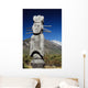 Naxi Ceremonial totems near Lijiang Wall Mural