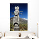 Naxi Ceremonial totems near Lijiang Wall Mural