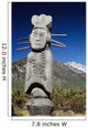 Naxi Ceremonial totems near Lijiang Wall Mural