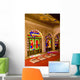 India, stained glass windows of fort palace Wall Mural