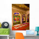 India, stained glass windows of fort palace Wall Mural