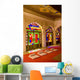 India, stained glass windows of fort palace Wall Mural