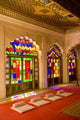 India, stained glass windows of fort palace Wall Mural