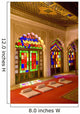 India, stained glass windows of fort palace Wall Mural
