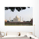 India, Temple burial site seen from Yamuna River at sunset Wall Mural