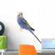 Parrot Blue and White Wall Decal